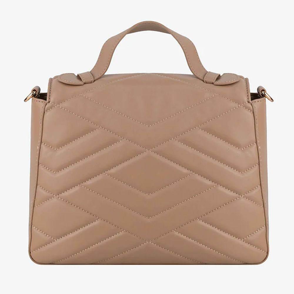 CRISTINAEFFE Beige Artificial Leather Women Crossbody Bag - Hilstor