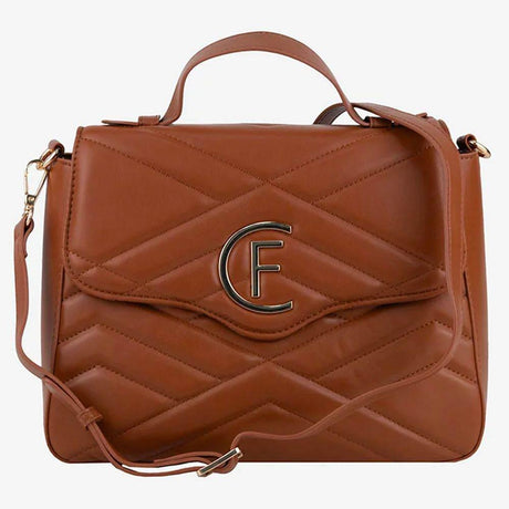 CRISTINAEFFE Brown Artificial Leather Women Crossbody Bag - Hilstor