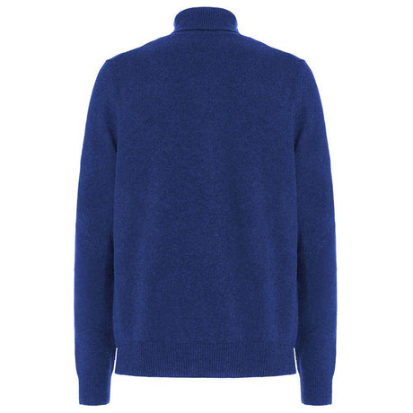 Malo Blue Wool Men's Turtleneck Sweater - Hilstor