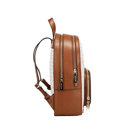 Michael Kors Jaycee Medium Vanilla Signature Backpack - Hilstor