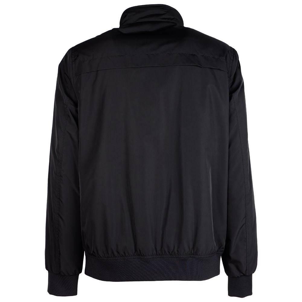 La Martina Black Polyester Men's Jacket - Hilstor