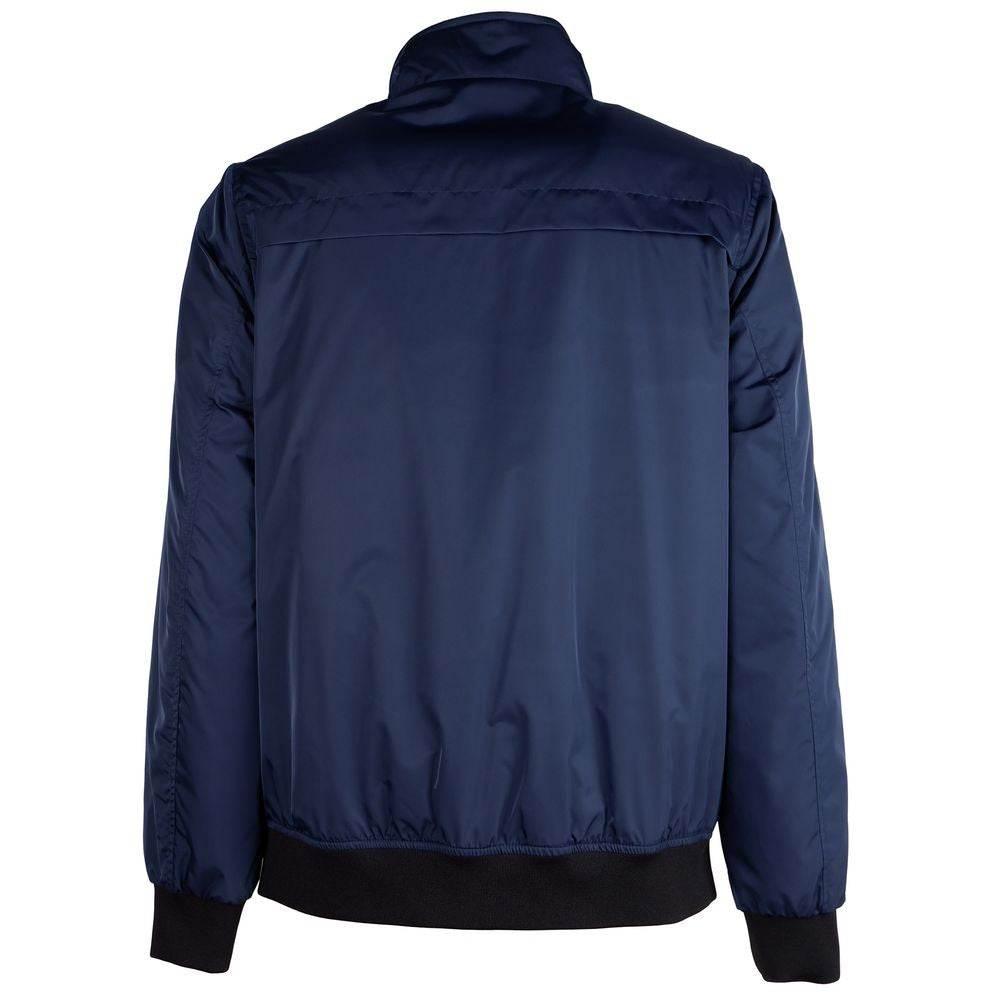 La Martina Blue Polyester Men Jacket - Hilstor