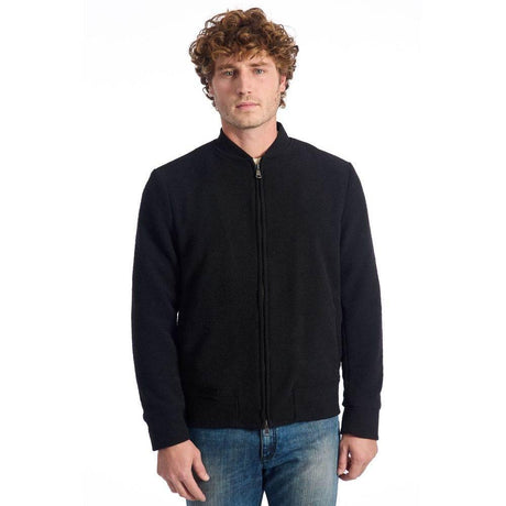 Roberto Pepe Luxury Black Wool Men's Jacket - Hilstor