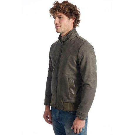 Roberto Pepe Luxury Green Eco Leather Men's Jacket - Hilstor