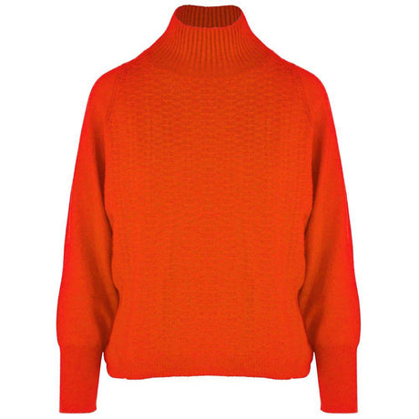 Malo Orange Cashmere Sweater - Hilstor
