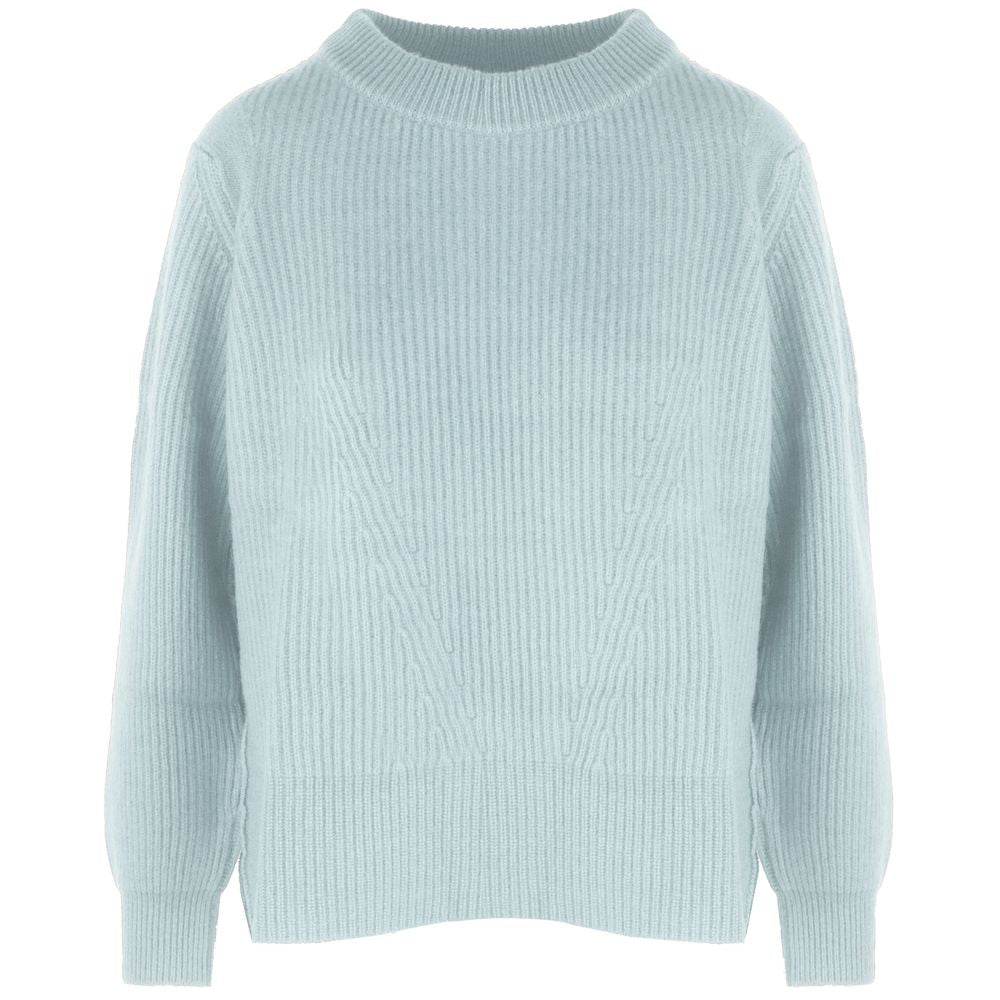 Malo Light Blue Cashmere Women Sweater - Hilstor