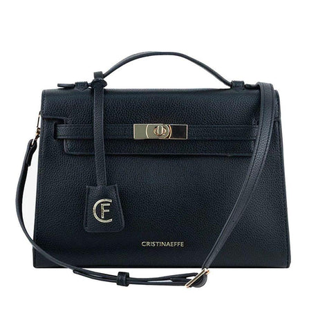 CRISTINAEFFE Black Artificial Leather Women Crossbody Bag - Hilstor
