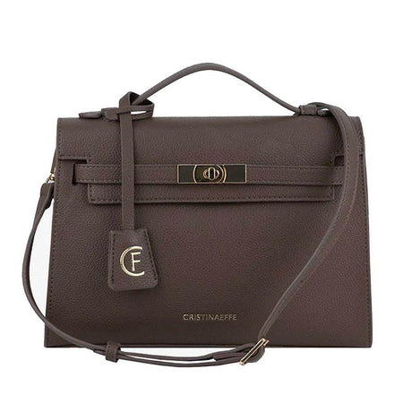 CRISTINAEFFE Gray Artificial Leather Women Crossbody Bag - Hilstor