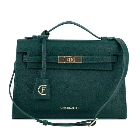 CRISTINAEFFE Green Artificial Leather Women Crossbody Bag - Hilstor