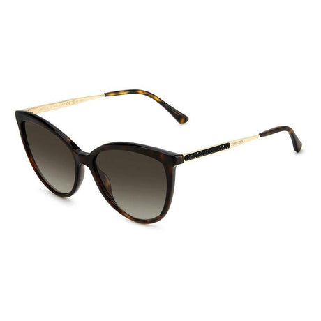 Jimmy Choo Brown Metal Sunglasses - Hilstor
