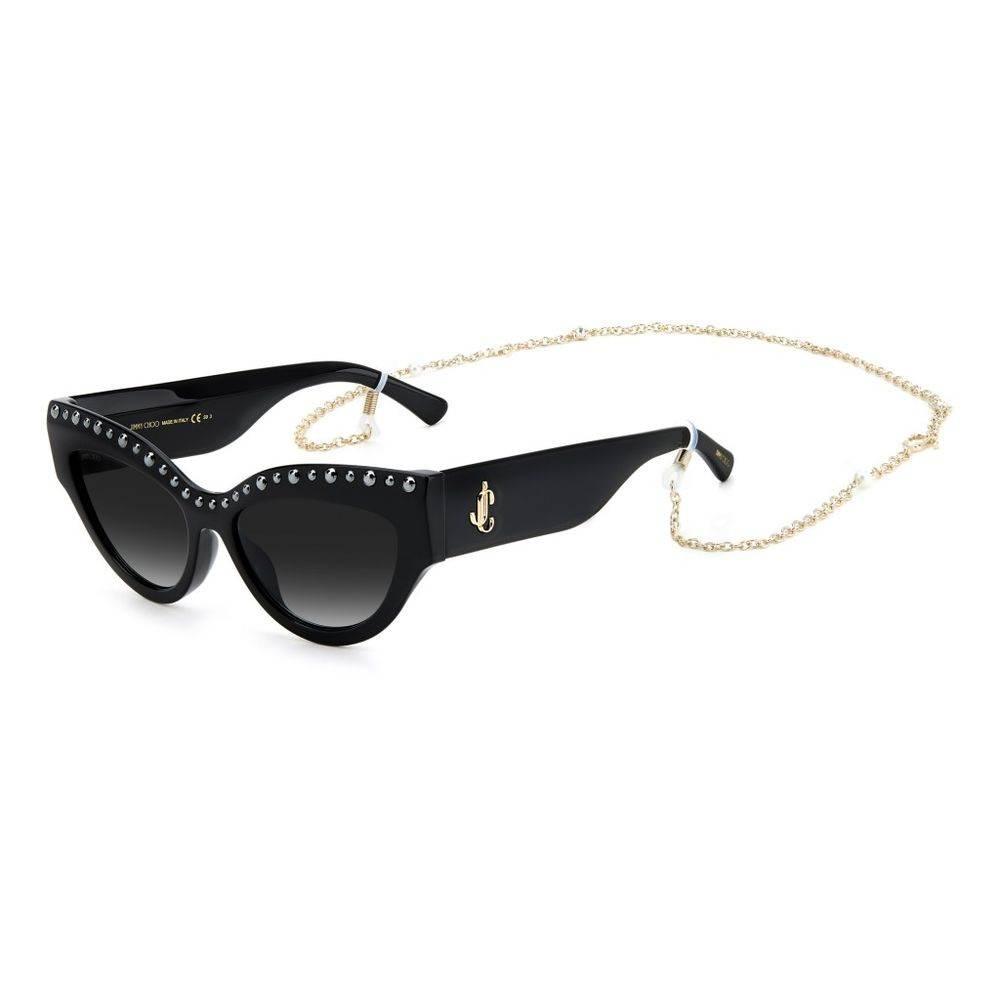 Jimmy Choo Black Acetate Sunglasses - Hilstor