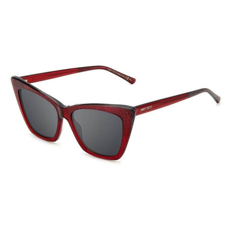 Jimmy Choo Red Acetate Sunglasses - Hilstor