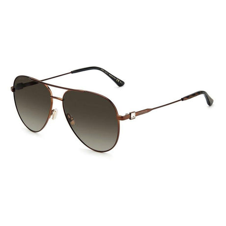 Jimmy Choo Brown Metal Sunglasses - Hilstor