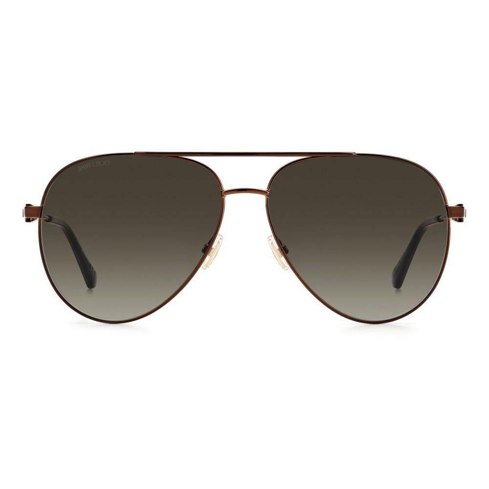 Jimmy Choo Brown Metal Sunglasses - Hilstor