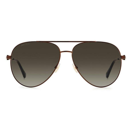 Jimmy Choo Brown Metal Sunglasses - Hilstor