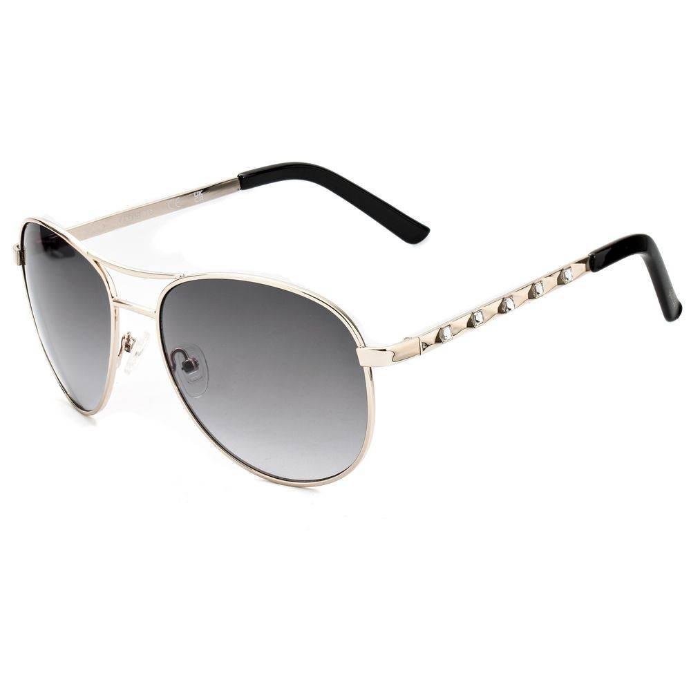 Guess Gold Metal Sunglasses - Hilstor