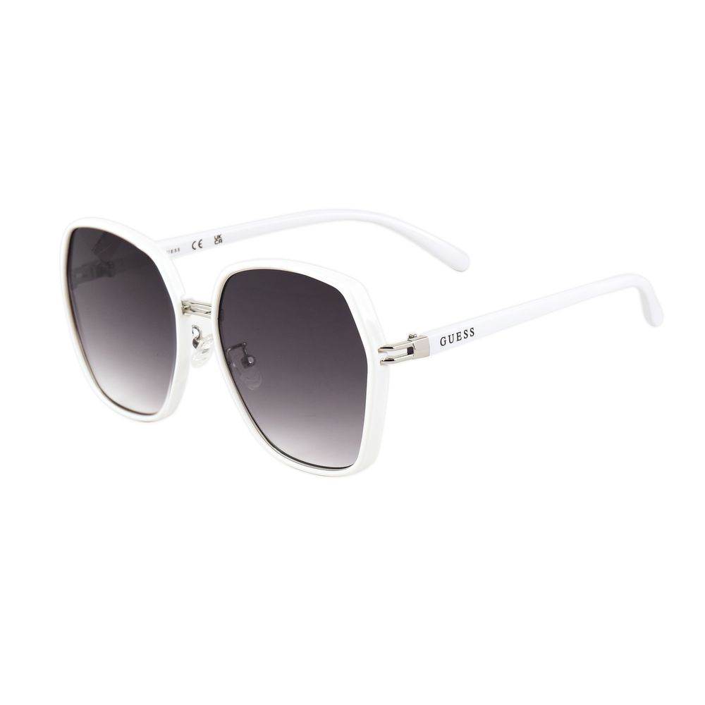 Guess White Metal Sunglasses - Hilstor