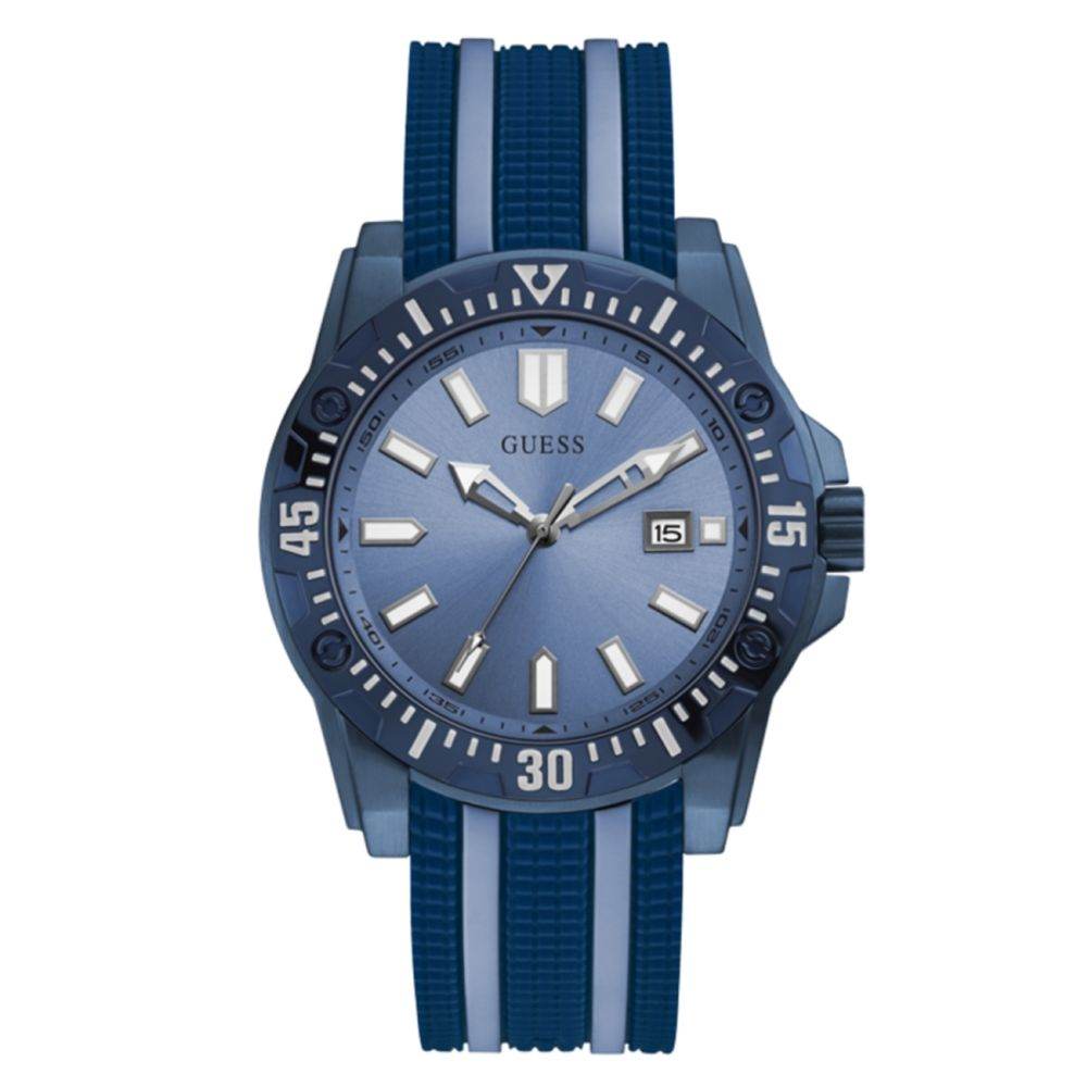 Guess Blue Silicone Watch - Hilstor