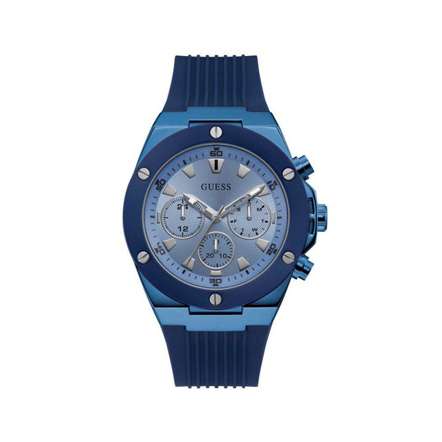 Guess Blue Silicone Watch - Hilstor