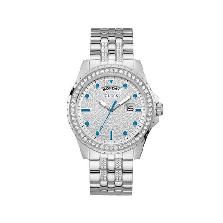 Guess Silver Stainless Steel Watch - Hilstor