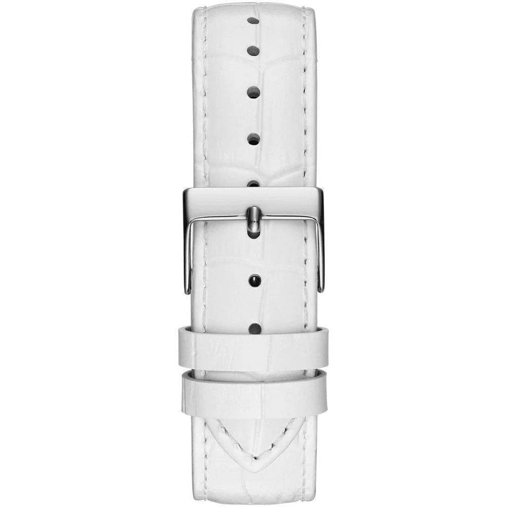 Guess White Leather Watch - Hilstor