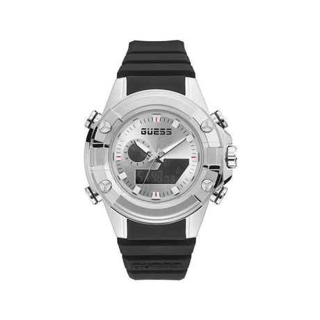 Guess Black Silicone Watch - Hilstor