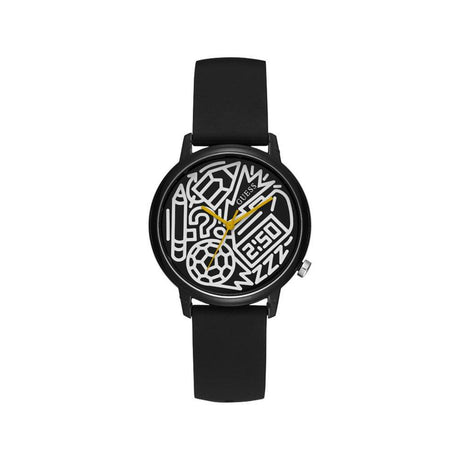 Guess Black Silicone Watch - Hilstor
