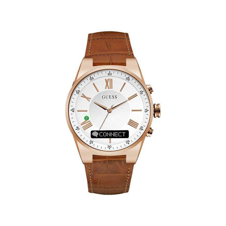 Guess Brown Leather Watch - Hilstor