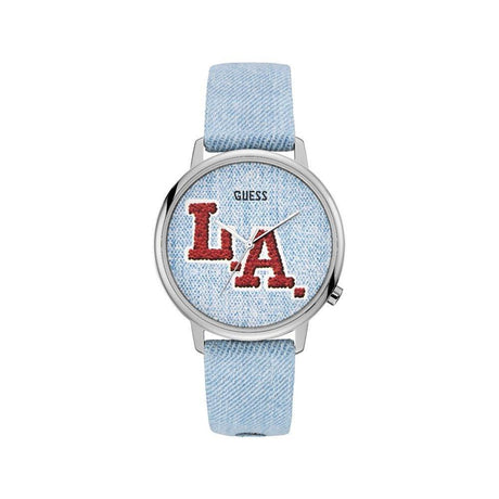 Guess Blue Leather Watch - Hilstor