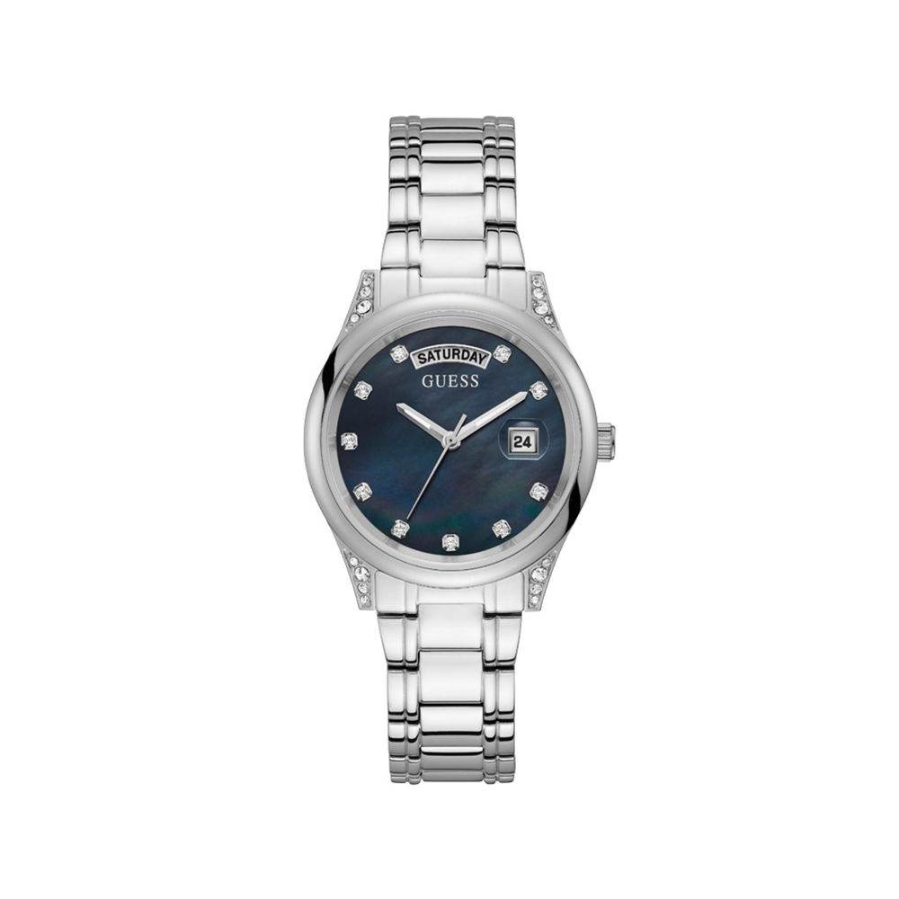 Guess Silver Stainless Steel Watch - Hilstor