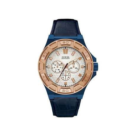Guess Blue Leather Watch - Hilstor