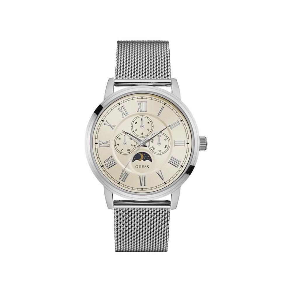 Guess Silver Steel Watch - Hilstor