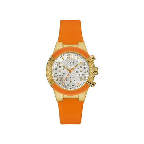 Guess Orange Silicone Watch - Hilstor