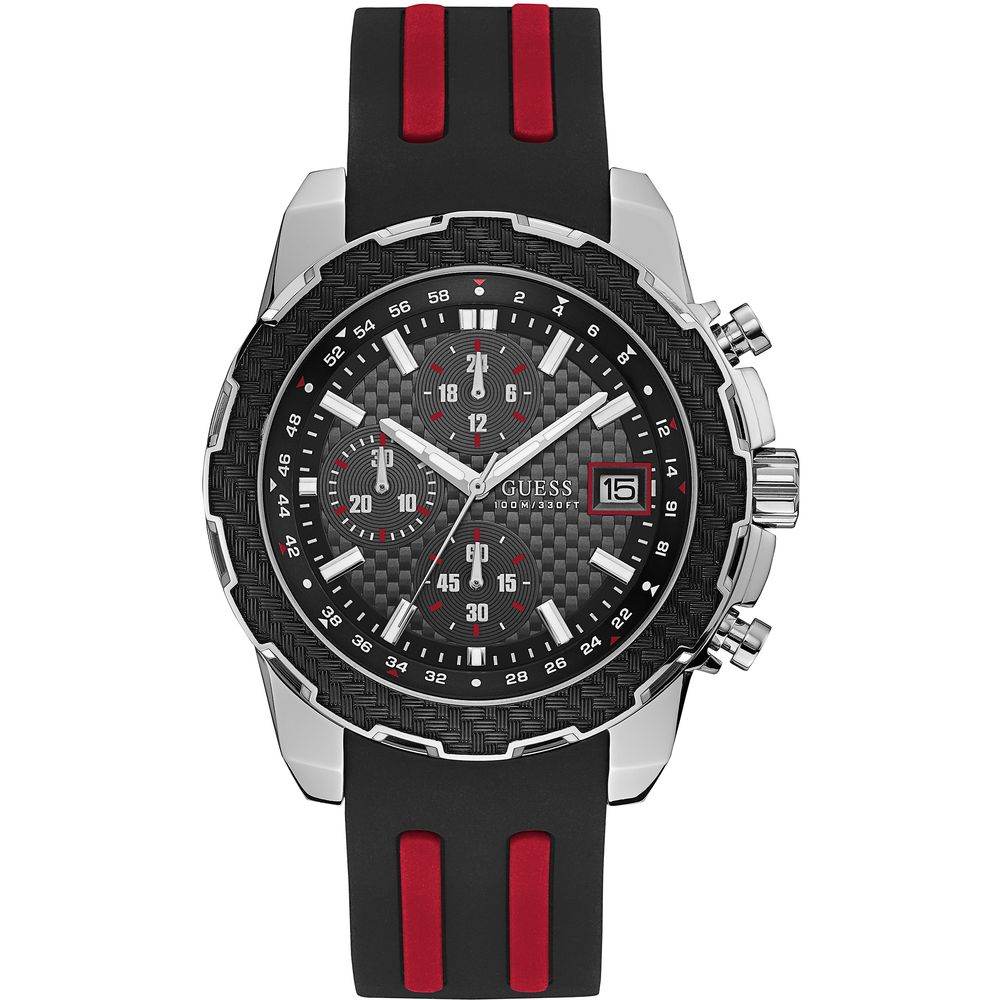 Guess Black Rubber Watch - Hilstor