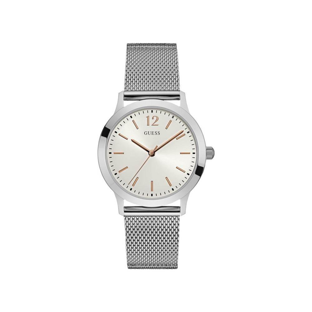 Guess Silver Steel Watch - Hilstor