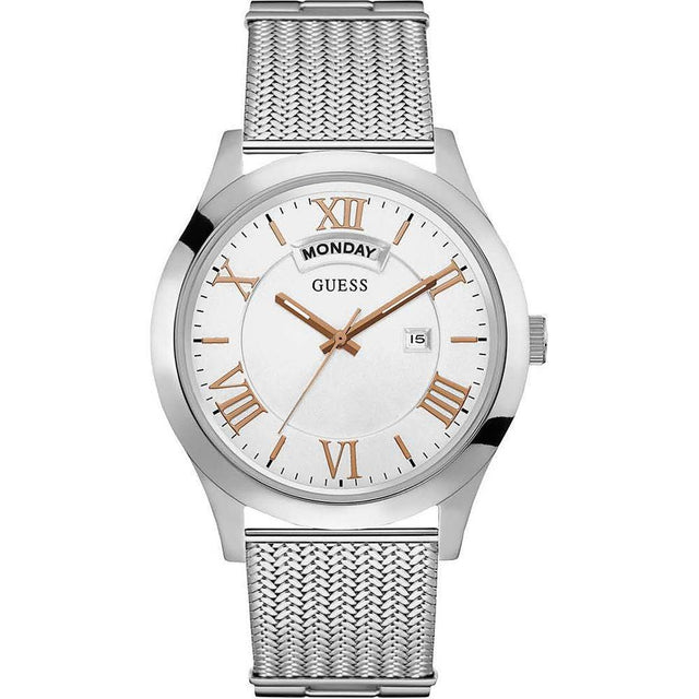 Guess Silver Steel Watch - Hilstor
