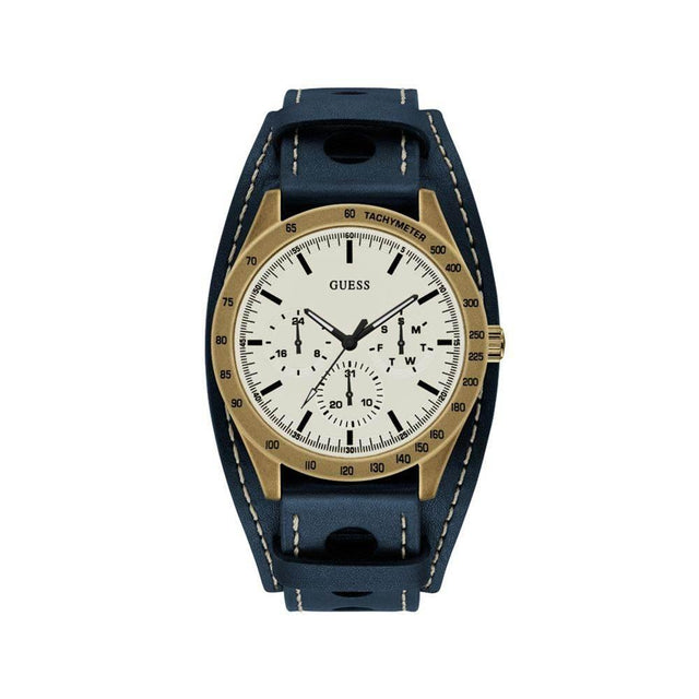 Guess Blue Leather Watch - Hilstor