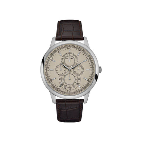Guess Brown Leather Watch - Hilstor