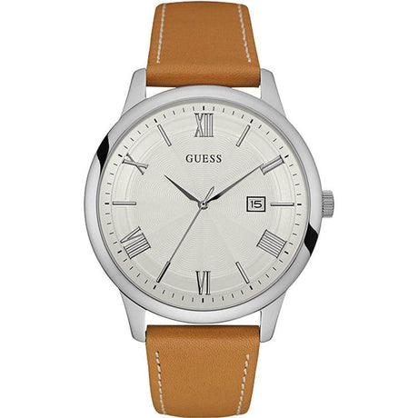 Guess Brown Leather Watch - Hilstor