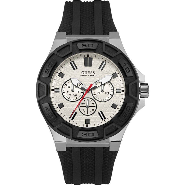 Guess Black Rubber Watch - Hilstor