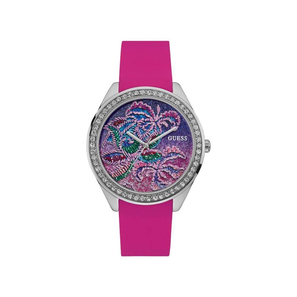 Guess Pink Silicone Watch - Hilstor