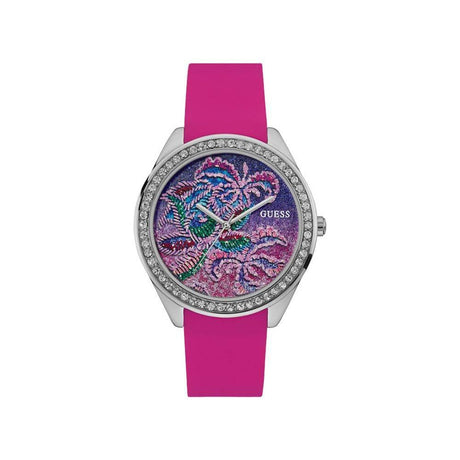 Guess Pink Silicone Watch - Hilstor