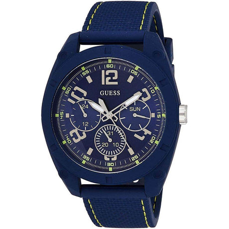 Guess Blue Rubber Watch - Hilstor