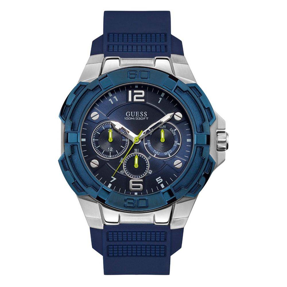 Guess Blue Rubber Watch - Hilstor