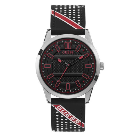 Guess Black Silicone Watch - Hilstor