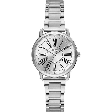 Guess Silver Stainless Steel Watch - Hilstor
