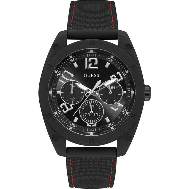 Guess Black Rubber Watch - Hilstor