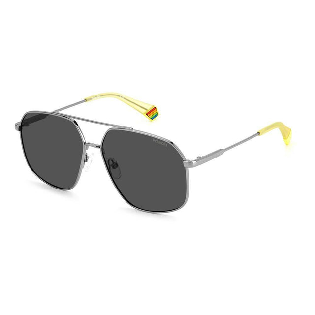 Polaroid Gray Stainless Steel Stainless Steel Sunglasses - Hilstor