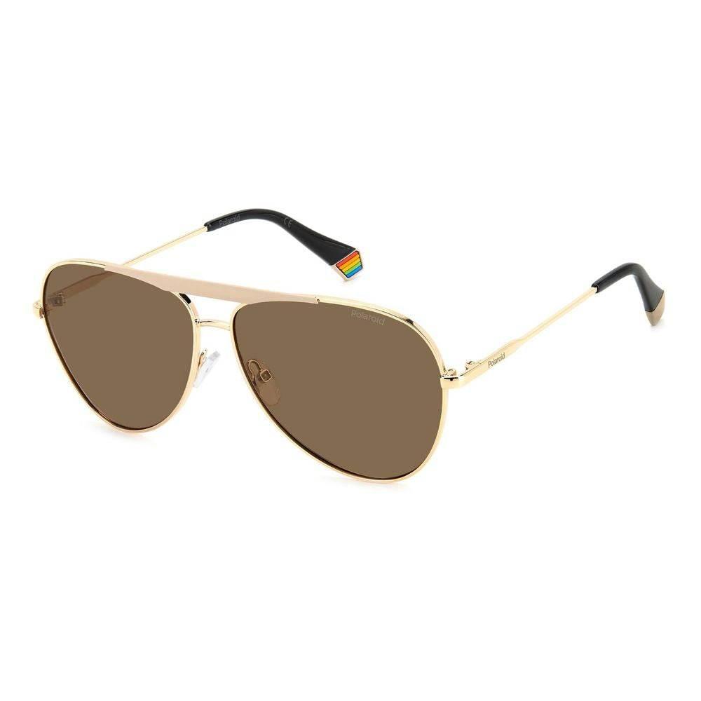 Polaroid Gold Stainless Steel Stainless Steel Sunglasses - Hilstor
