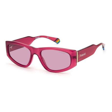 Polaroid Red Plastic Sunglasses - Hilstor